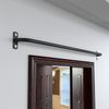 Pull-up bar wall-mounted wall-mounted door frame iron bar back exercise home use, K102-4 (length 120cm) stainless steel