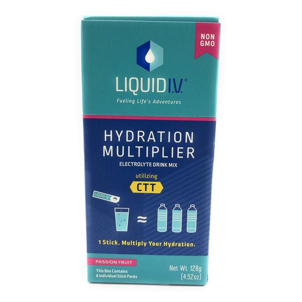 Liquid IV Passion Fruit Hydration Drink Mix 8 Count