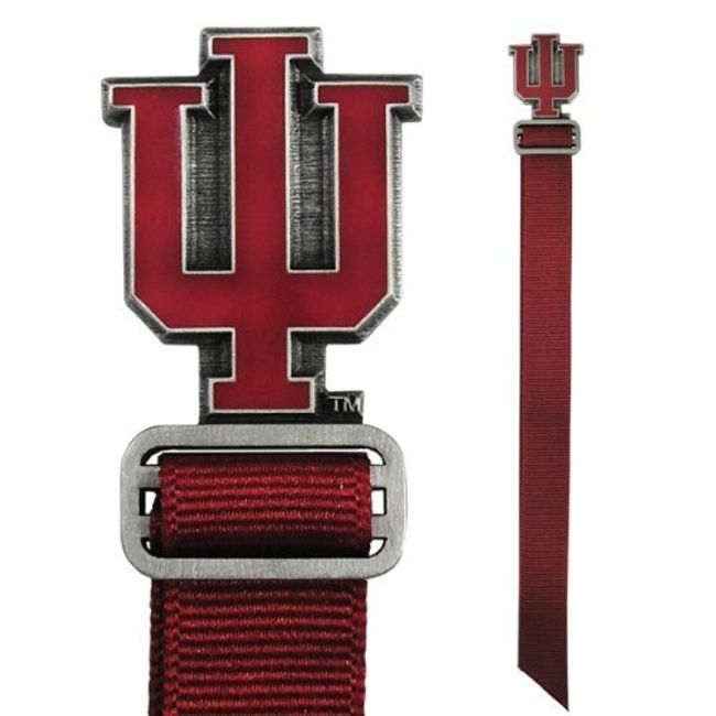 Indiana University Block IU Pewter Bookmark IMC-Retail