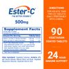 Ester-C Vitamin C Coated Tablets, 500 mg, 90 Count