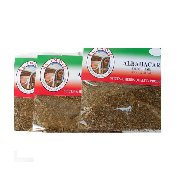 Herbal tea  Albahacar / Sweet Basil  3-Pack Net Wt 0.5oz (14gr)