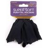 Donna Super Soft Ponytail Holder, Small 2 Psc, Premium Collection (Black) - 1 Count
