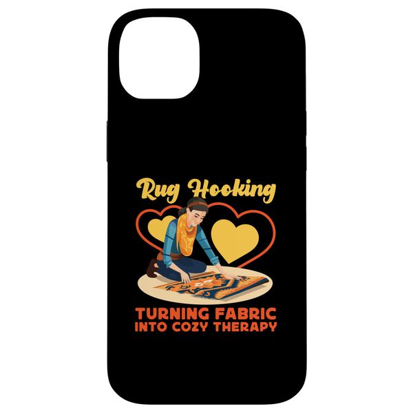 Rug Hooking: Rug Hooking: Turning Fabric into Cozy Therapy Case for iPhone 14 Plus