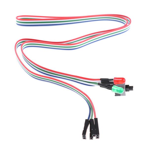 10 X ATX PC Computer Case Motherboard Power Cable Switch On/Off/Reset with LED
