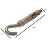 2 x Shield Anchor Hook Bolts for Masonry and Brick M8 X 65MM