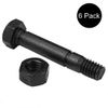 1-3865 Qty 6: 2" x 5/16" Shear Pin with Nut Fits Snapper