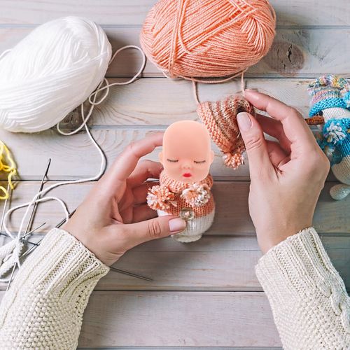 jojofuny 20pcs Vinyl Doll Heads for Crafts 1/6 Doll Doll Repainting Practice Makeup DIY Baby Mannequin Doll Heads for Baby Shower