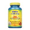 Nature's Life Biotin 2500mcg | Non-GMO | 200 Vegetable Capsules