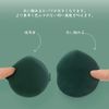 Samcos Cushion Foundation Puff, Sponge, Makeup Puff, Soft, Absorbent, Multi-functional, Dry and Wet Use, Water Drop Shape, 3 Colors, Set of 12