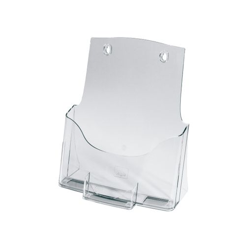 SIGEL LH111 Table-Top Literature Holder, for A4, with additional business card compartment, uv resistant acrylic, clear, 1 Piece