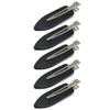 wumio Bangs Clips, Black, Set of 5, No Marks, Flat Shape, Styling, Hair Clip, Actress, Hair Clip, Hair Pin, Face Wash, Makeup, Marks, Clips, Bangs, Invisible Design