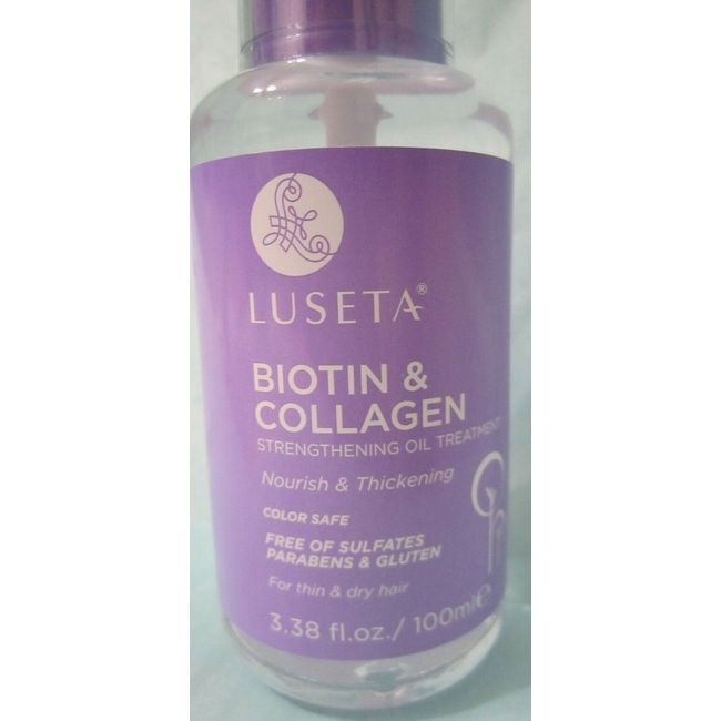 Luseta Biotin & Collagen Hair Serum Treatment  3.38 fl Thickening  Protect Color