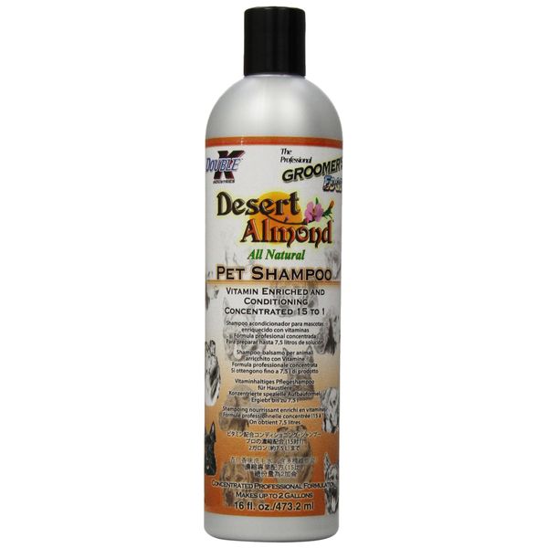 Groomer's Edge Desert Almond Dog and Cat Shampoo, 16-Ounce