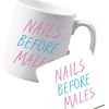 Flox Creative Ceramic Mug and Coaster Nails Before Males Both Sides