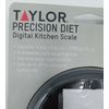 Taylor Precision Digital Kitchen Scale w/Weighing Tray 4.4 lb capacity Black NEW