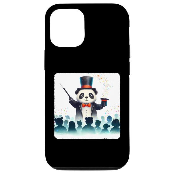 iPhone 13 Pro Panda Magician Performing Magic With Confetti. Wand Audience Case
