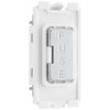 BG RBSFUSE Brushed Steel Grid Fuse Holder Module