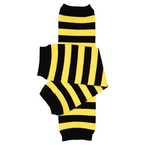 juDanzy Christmas and Halloween baby and toddler Leg Warmers for Girls and Boys (One Size, Bee Stripe)