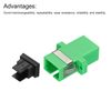 sourcing map Fiber Optical Coupler SC-SC/APC, Single Mode Simplex Adapter, SC-SC/APC, for Network Internet Connector, 100pcs