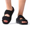 DEEYOTA Nursing Shoes, Sneakers, Senior Shoes, Elderly Shoes, Full Open Type, Sandals, For Elderly, Adjustable, Wide, Bunions, Rehabilitation, Swollen Legs, Nursing Shoes, Respect for the Aged Day, Black 1, US Men's 8.5 (26.5 cm)