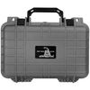 Eylar Don't Tread On Me Hard Pistol Case (Gray, Compact 1 Gun)