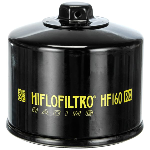 HiFloFiltro HF160RC Black RC High Performance Premium Oil Filter, Single
