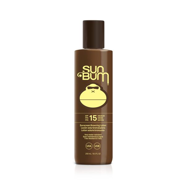 Sun Bum Browing Lotion SPF 15, Broad Spectrum UVA/UVB Protection Tanning Lotion, Vegan Formula Made With Coconut Oil, 250ml