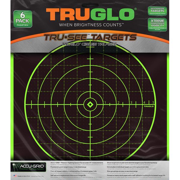 TRUGLO TRU-SEE 100-Yard Reactive Splatter Target, 6-Pack