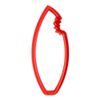 Surfboard with Bite Cookie Cutter 5 Inch - Hand Made in The USA