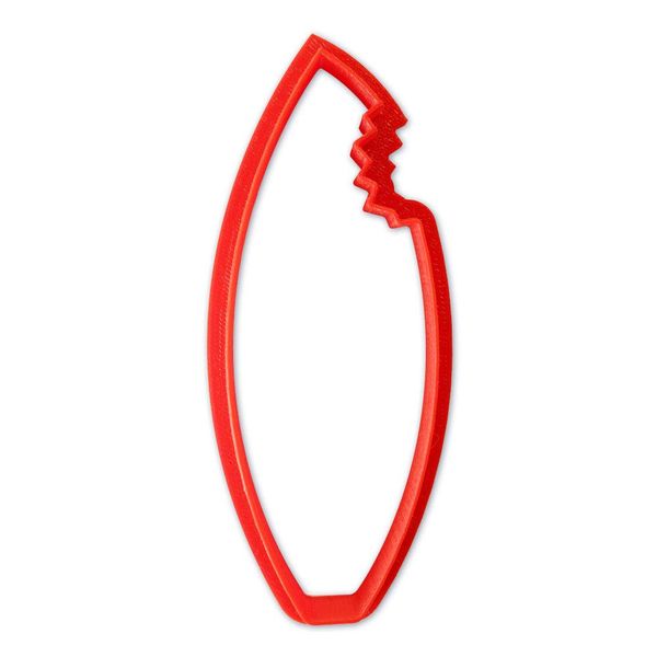 Surfboard with Bite Cookie Cutter 5 Inch - Hand Made in The USA