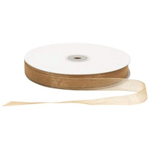 Berwick Offray LLC 796076 Simply Sheer Asiana Ribbon - 5/8" W X 100 yd - Gold Ribbon