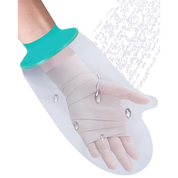 EuyiHlybt Hand Cast Cover, Waterproof Hand Cover for Shower After Surgery, Soft Comfortable Cast Protectors for Wrist, Finger, Reusable Plaster Cast Bag for Bandages, Dressings, Wound Care Supplies