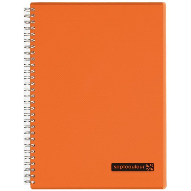 Maruman Septcouleur Ruled Notebook, orange