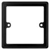 BG Black 1 Gang Single 10mm Depth Square Spacer Frame Back Box Plate