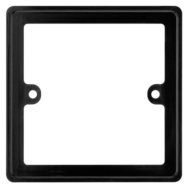 BG Black 1 Gang Single 10mm Depth Square Spacer Frame Back Box Plate