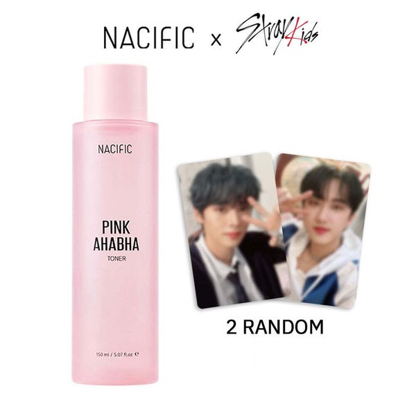 Nacific x Stray Kids Pink AHA BHA Toner 150ml + Stray Kids Photo Cards 2 PCS