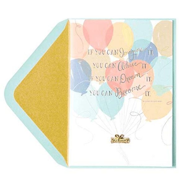 Papyrus Graduation Card - Balloons with Diploma Charm