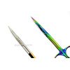 GERMAN RAINBOW IRIS SCISSORS 4.5" STRAIGHT+HIGH GRADE IRIS SCISSORS 4.5" CURVED