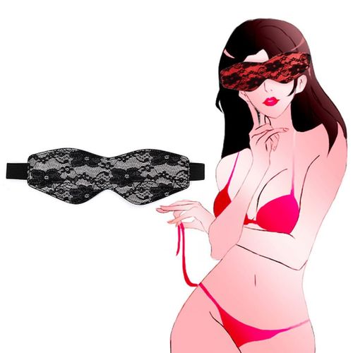 Blindfold Sexy for Women Lace Eyes Cover Sleep Mask Light-Blackout Eyemask Soft Sleeping Cover SM Shading Eyemask Valentine's Gift SM Blindfold with Elastic Strap for Meditation,Sleeping,Couple Game