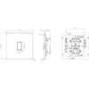 Knightsbridge SF1200SB Screwless 10AX Intermediate Switch, Smoked Bronze
