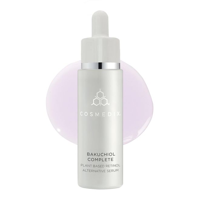 COSMEDIX Bakuchiol Complete Plant-Based Retinol Alternative Serum, Improves Appearance of Fine Lines and Wrinkles, Lightweight and Conditioning, Botanical Retinol Alternative, Cruelty Free