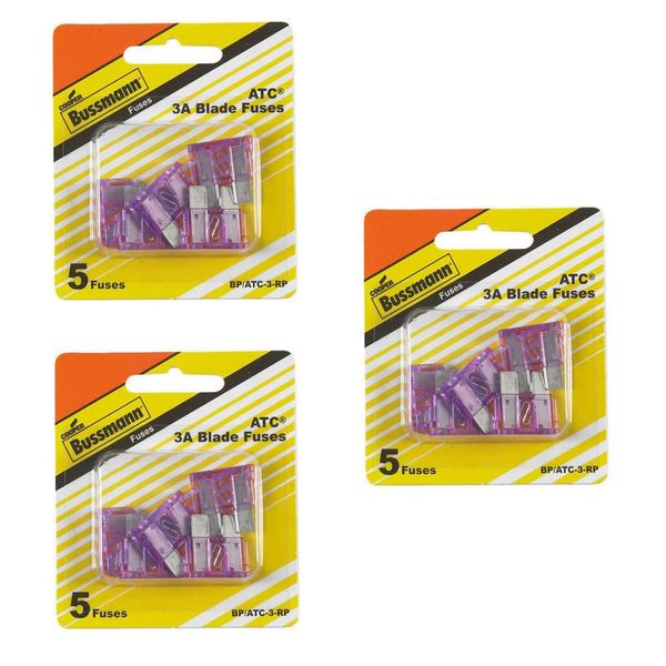 3A ATC Blade Fuse, 3 PACK