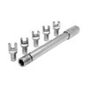 Excel (TWS-210ANS 7-Piece Adjustable Spoke Torque Wrench Set, Black