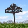 Black "Tomatoes" Vegetable Label