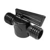 Pisces 32mm 2 Way Flow Tap for Pond or Garden Hose Pipe Inline Barbed Fitting