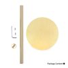 OBODING Gold Kitchen Paper Towel Holder - Countertop Stand for Standard and Large Rolls