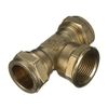 22mm x 22mm x 1/2" Compression Threaded Centre Tee