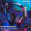 MPOW Iron Pro Gaming Headset Wireless /Wired MIC Headphones Surround for PS4/PC