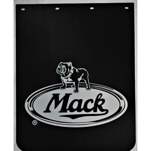 Mack Mud Flaps Poly  24” X 30” Bulldog Logo (pair) Black 