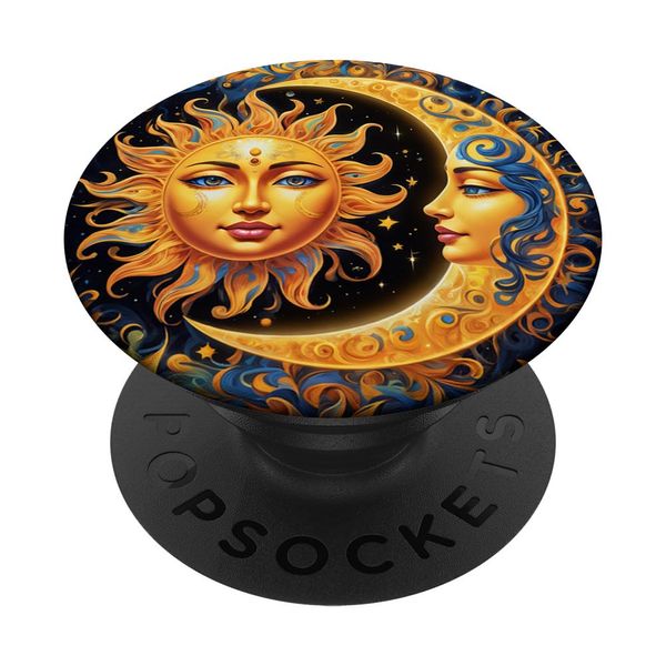 Celestial Sun and Moon PopSockets Standard PopGrip